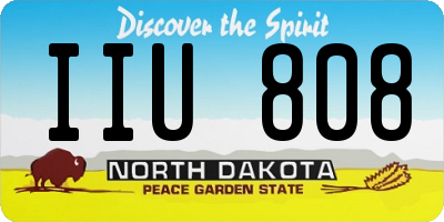 ND license plate IIU808