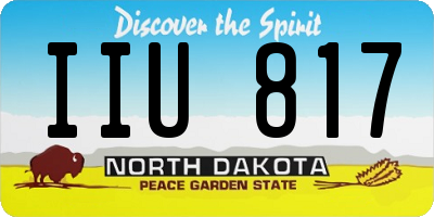 ND license plate IIU817