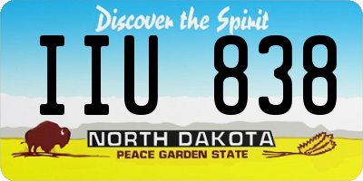 ND license plate IIU838