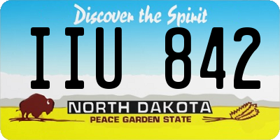 ND license plate IIU842