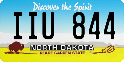 ND license plate IIU844