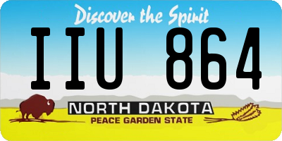 ND license plate IIU864