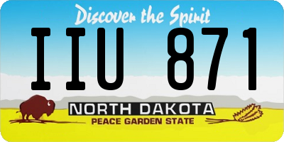 ND license plate IIU871