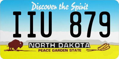 ND license plate IIU879