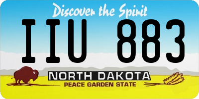ND license plate IIU883