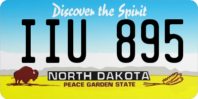 ND license plate IIU895