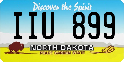 ND license plate IIU899
