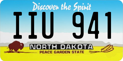 ND license plate IIU941