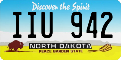 ND license plate IIU942