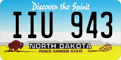 ND license plate IIU943