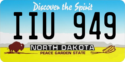 ND license plate IIU949