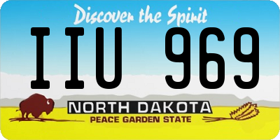 ND license plate IIU969