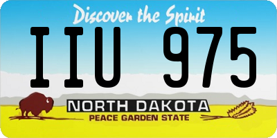 ND license plate IIU975