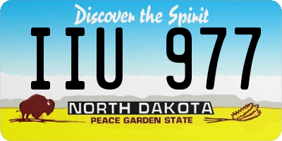 ND license plate IIU977