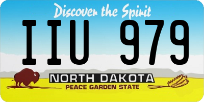 ND license plate IIU979