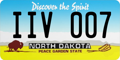 ND license plate IIV007