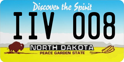 ND license plate IIV008