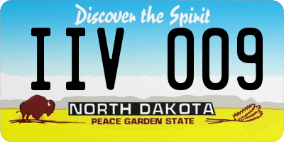 ND license plate IIV009
