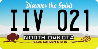 ND license plate IIV021