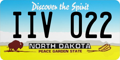 ND license plate IIV022