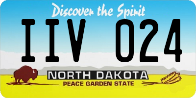 ND license plate IIV024