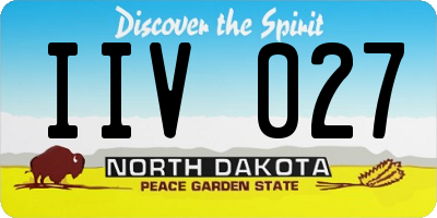ND license plate IIV027