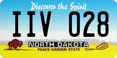 ND license plate IIV028