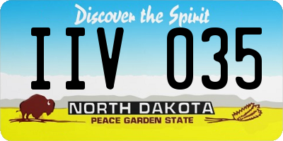 ND license plate IIV035