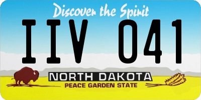 ND license plate IIV041