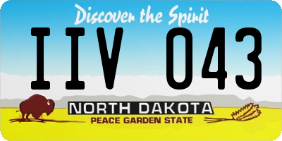 ND license plate IIV043