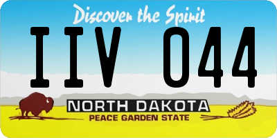 ND license plate IIV044