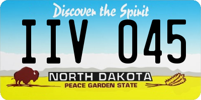 ND license plate IIV045