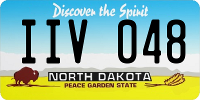 ND license plate IIV048