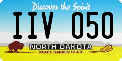 ND license plate IIV050