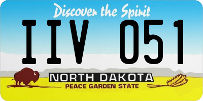 ND license plate IIV051