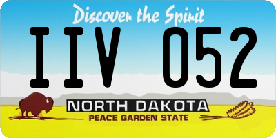 ND license plate IIV052