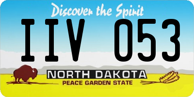 ND license plate IIV053