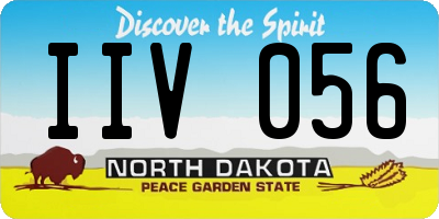 ND license plate IIV056