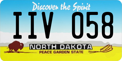 ND license plate IIV058