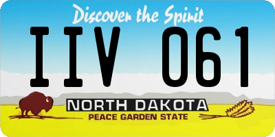 ND license plate IIV061