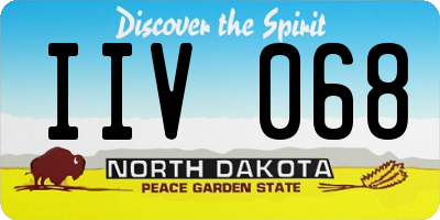 ND license plate IIV068