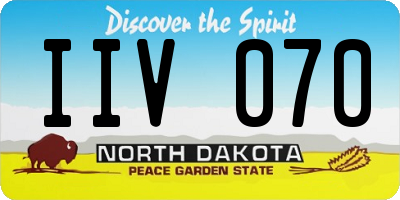 ND license plate IIV070