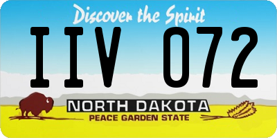 ND license plate IIV072