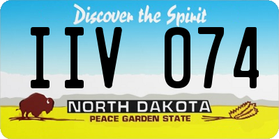 ND license plate IIV074