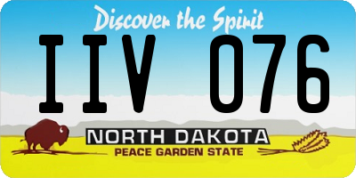 ND license plate IIV076