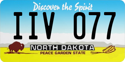 ND license plate IIV077