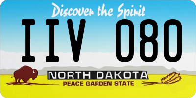 ND license plate IIV080