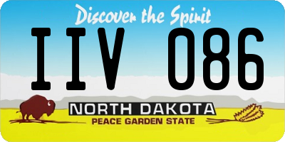 ND license plate IIV086