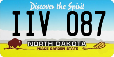 ND license plate IIV087