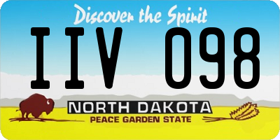 ND license plate IIV098